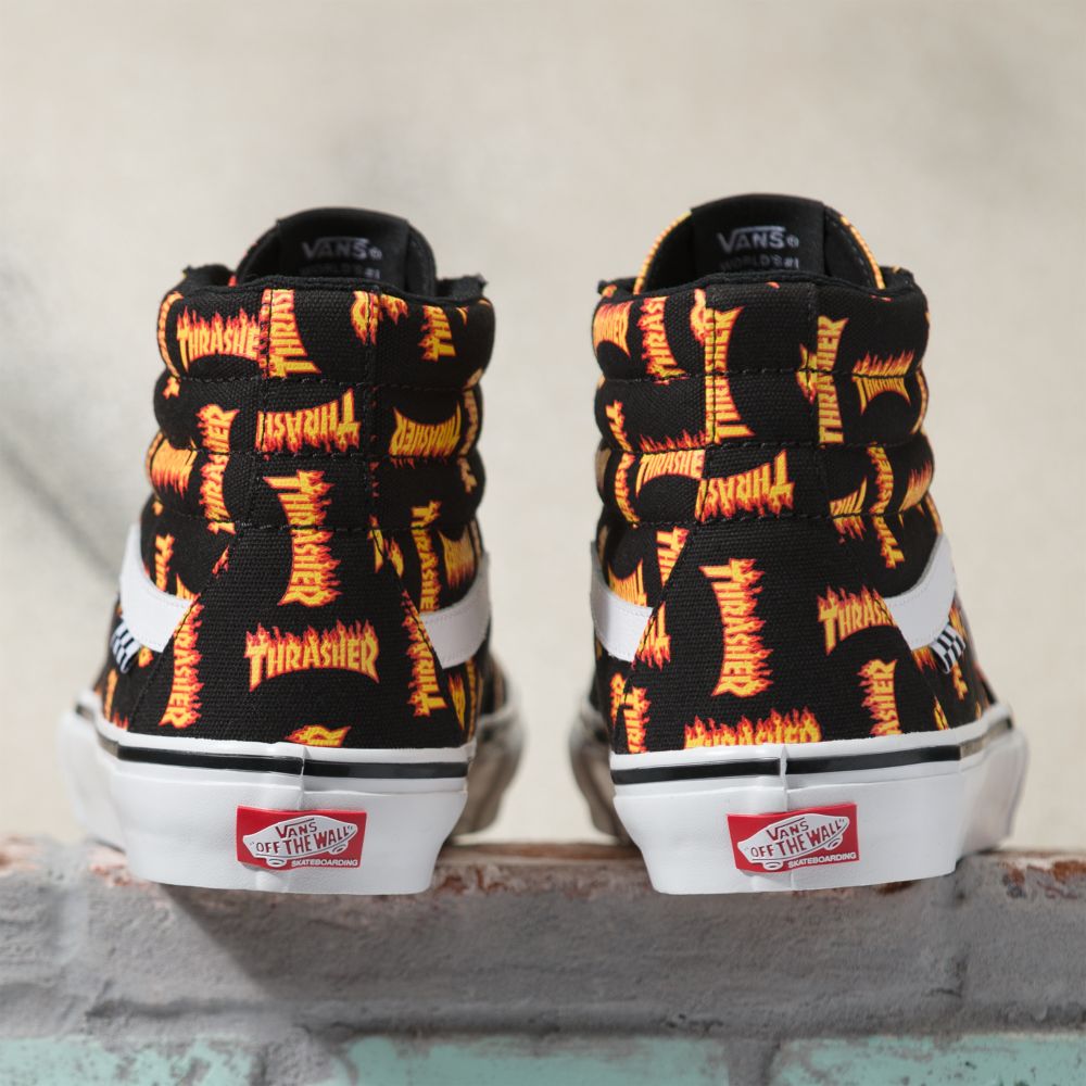 Vans Thrasher Sk8-Hi Skateskor Herr Svarta Olika Färger | 52937ZWDT