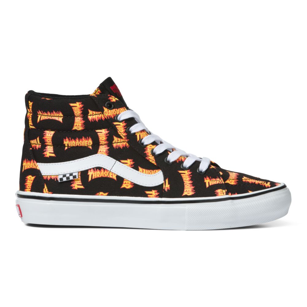 Vans Thrasher Sk8-Hi Skateskor Herr Svarta Olika Färger | 52937ZWDT