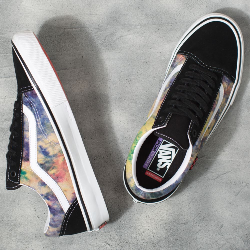 Vans Tie-Dye Terry Old Skool Skateskor Dam Svarta Olika Färger | 96150HYCT