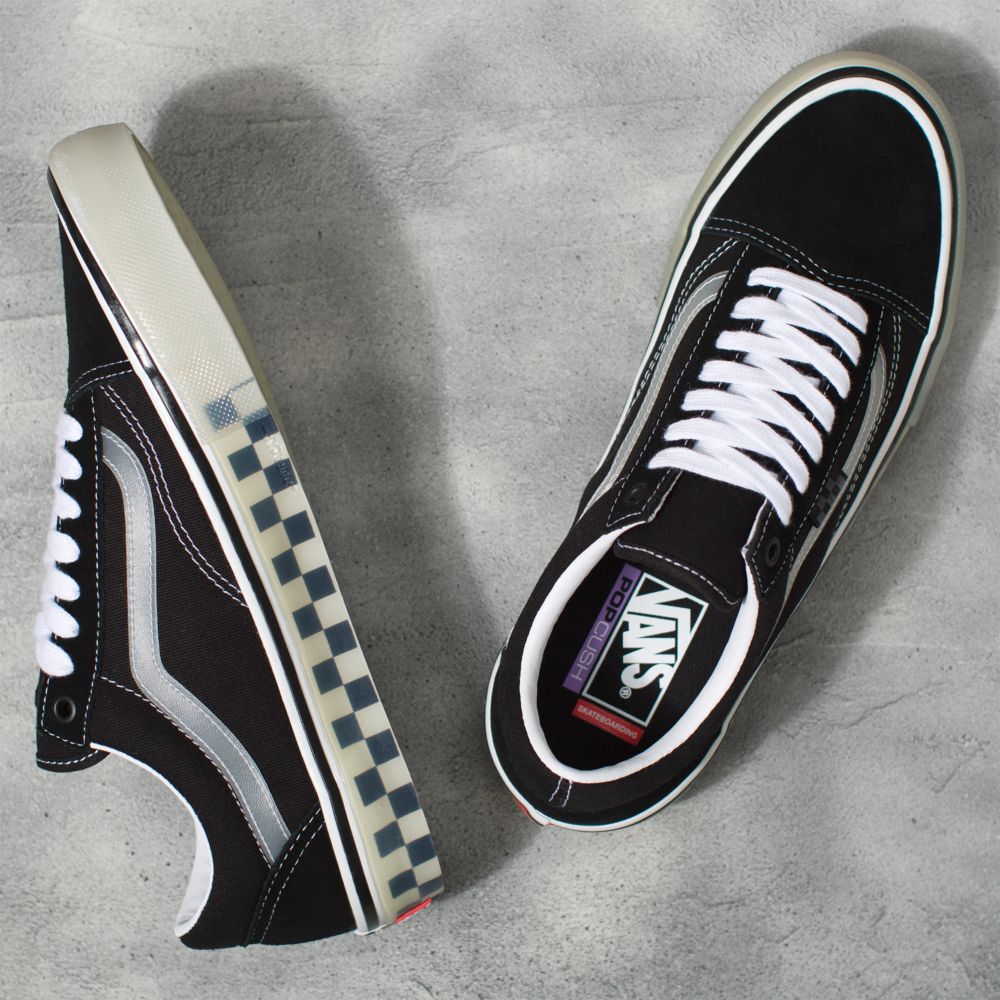 Vans Translucent Rubber Old Skool Classic Herr Svarta | 34078LGPW