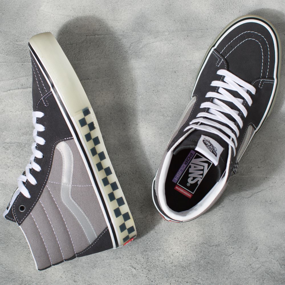 Vans Translucent Rubber Sk8-Hi Classic Dam Grå | 60473MRKI