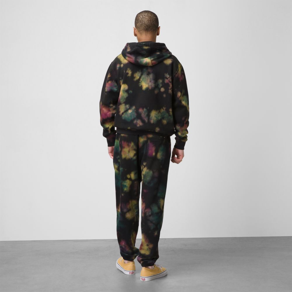 Vans Tri Dye Relaxed Fleece Sweatpants Herr Lila Mörkturkos | 45963VFES