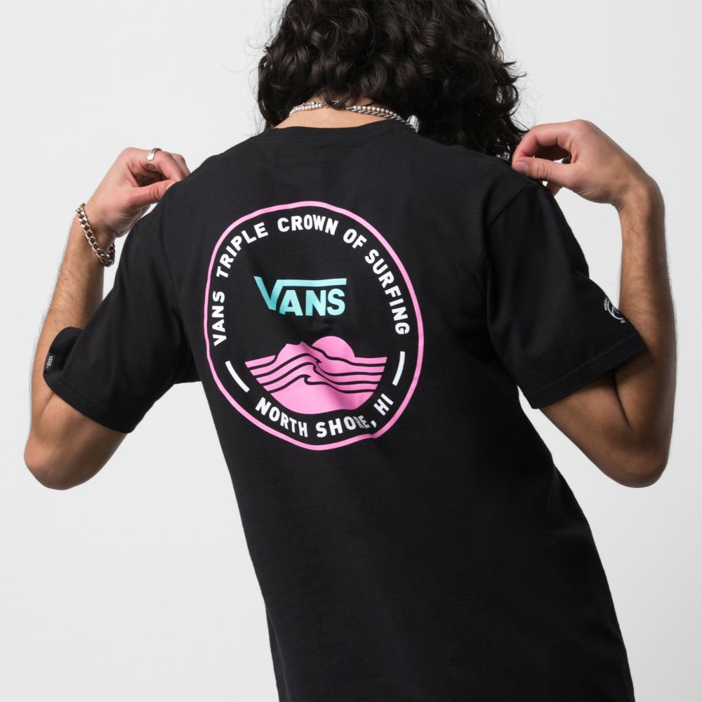 Vans VTCS 2022 Lock Up T-shirt Herr Svarta | 53916GWXC