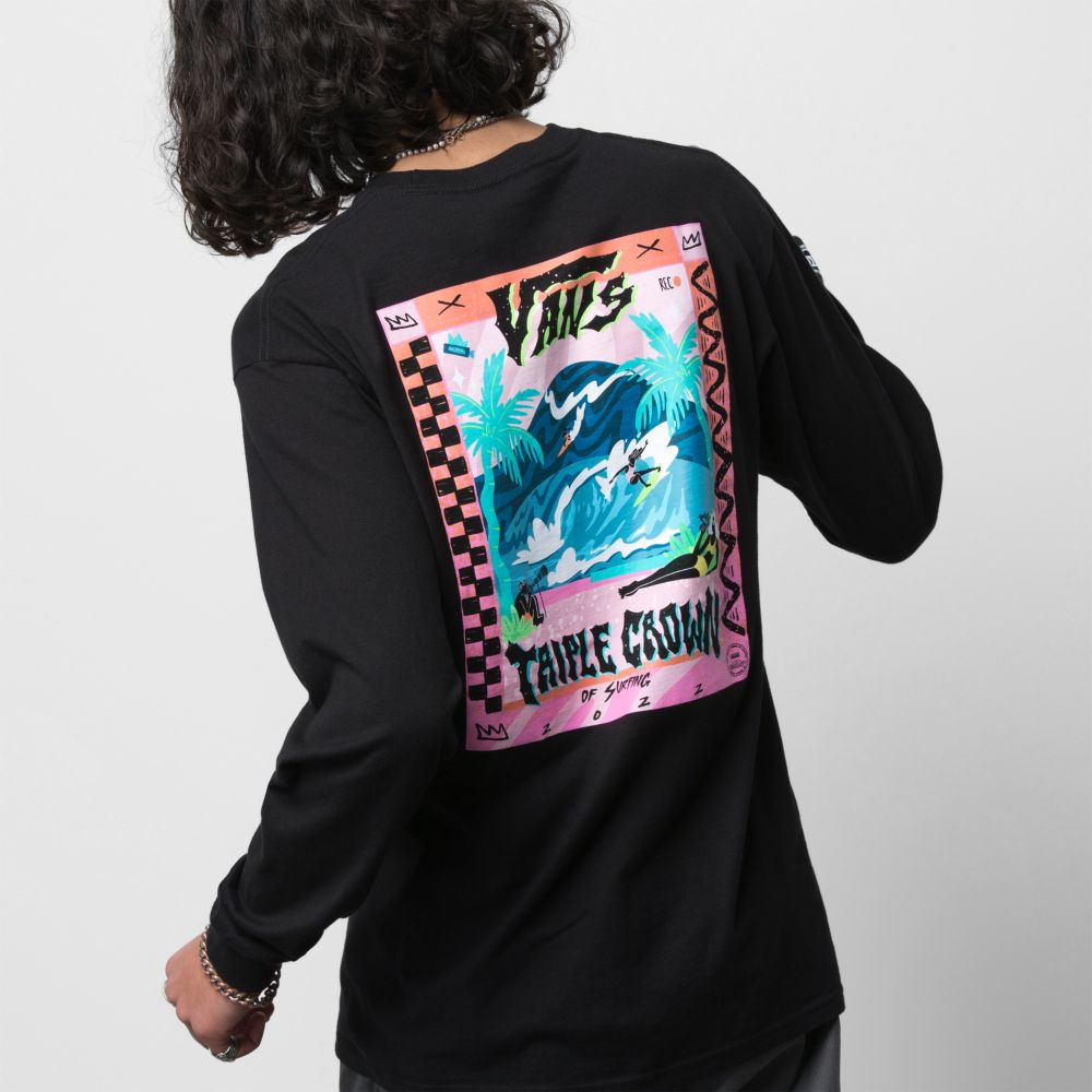 Vans VTCS 2022 Poster T-shirt Herr Svarta | 52740KYLQ