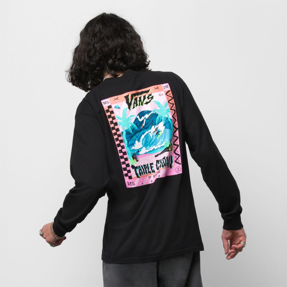 Vans VTCS 2022 Poster T-shirt Herr Svarta | 52740KYLQ