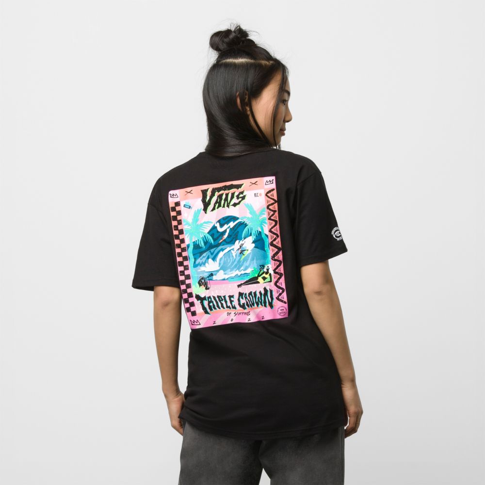 Vans VTCS 2022 Poster T-shirt Herr Svarta | 91548OTXE