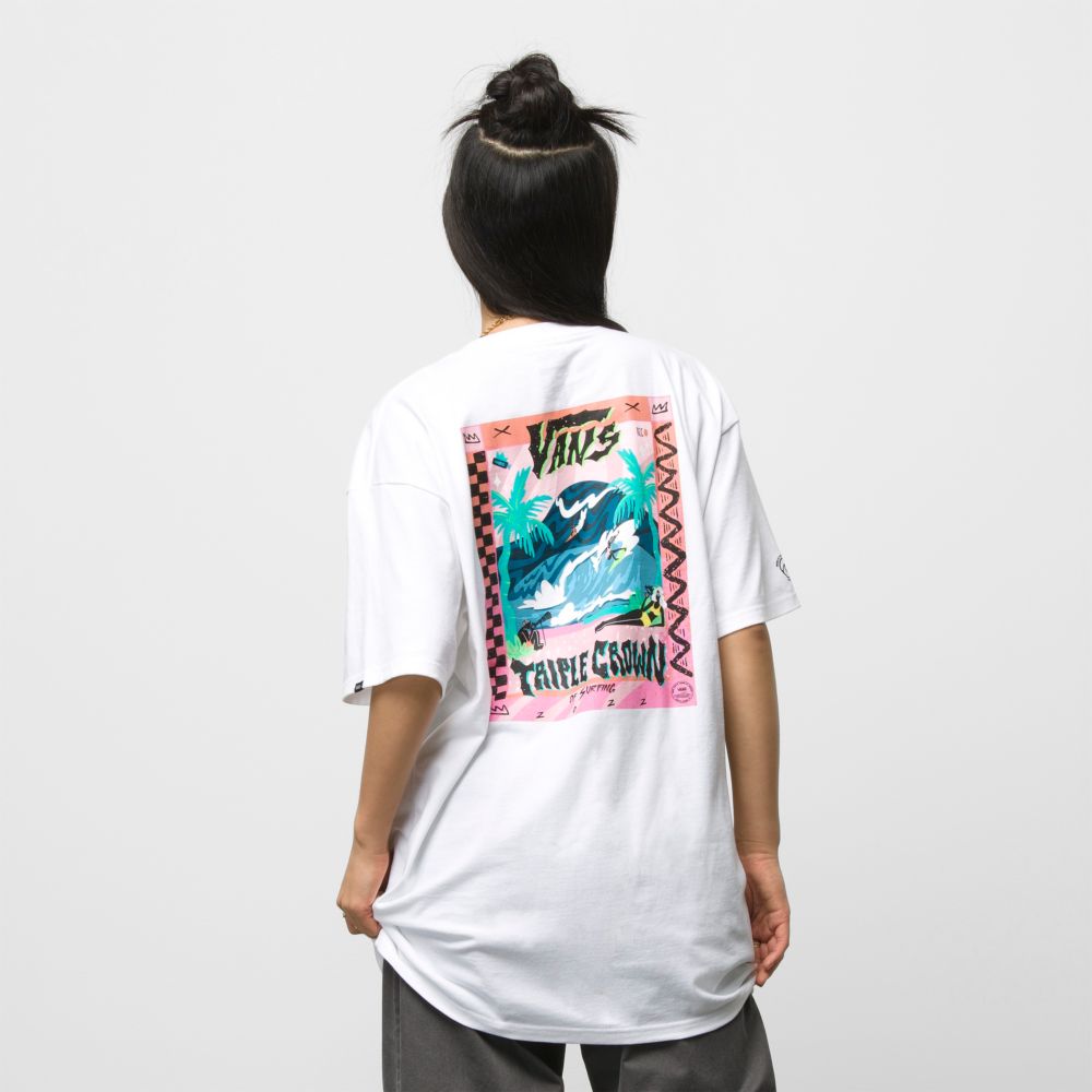 Vans VTCS 2022 Poster T-shirt Herr Vita | 28347WUMZ