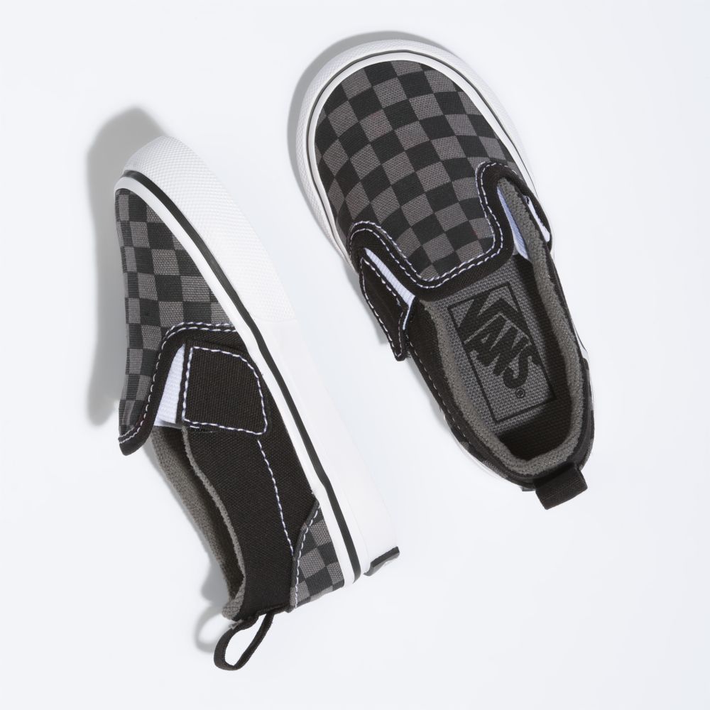 Vans V Classic Barn Svarta Blå Grå | 97623ELGO