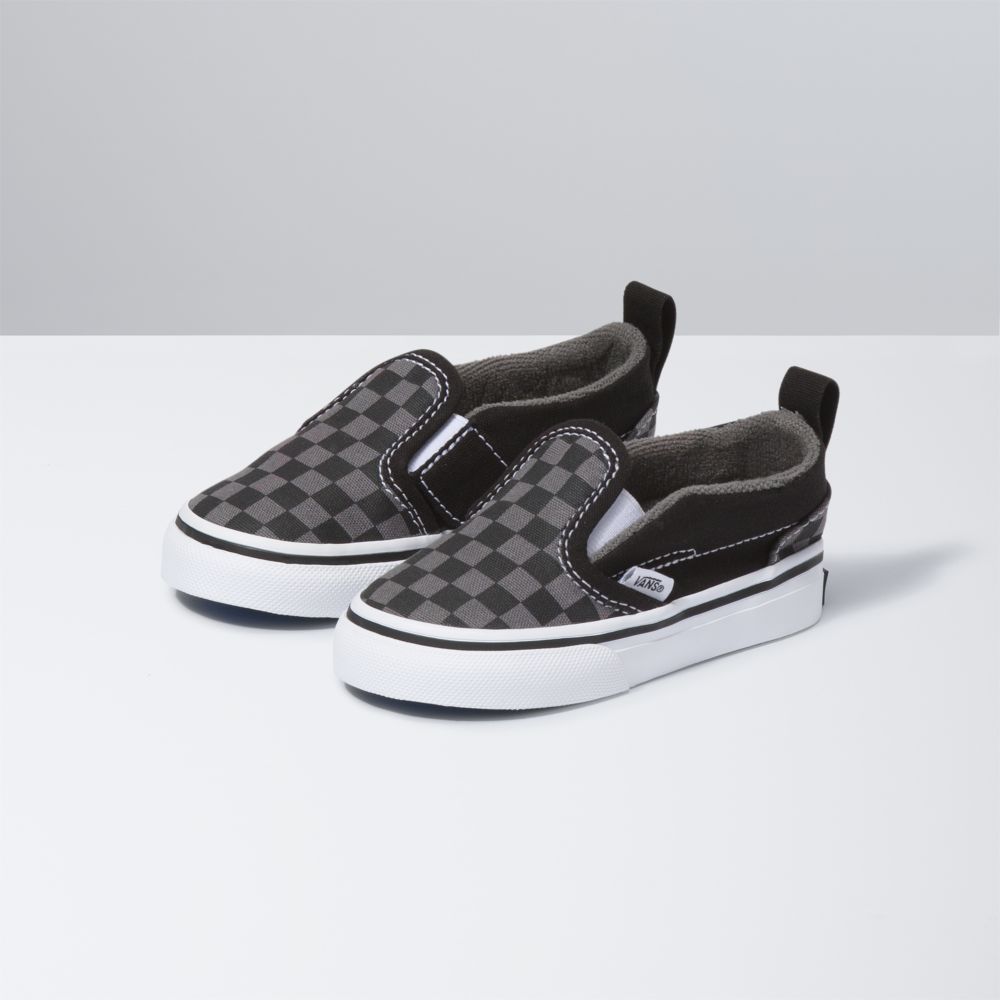 Vans V Classic Barn Svarta Blå Grå | 97623ELGO