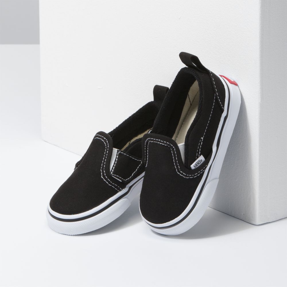 Vans V Classic Barn Svarta Vita | 74621LCWG