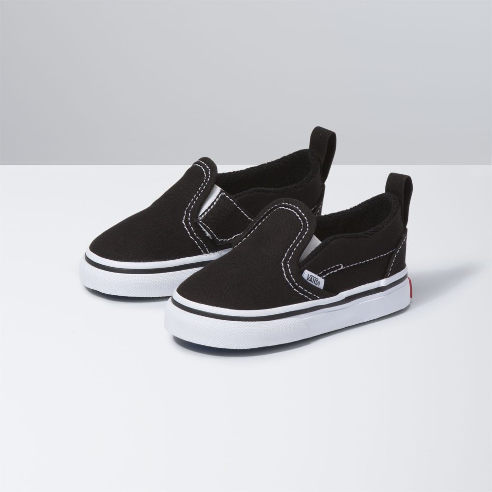 Vans V Classic Barn Svarta Vita | 74621LCWG