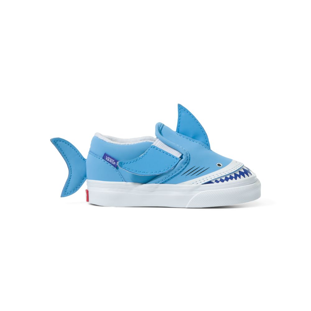 Vans V Shark Classic Dam Blå Vita | 85794WEQL