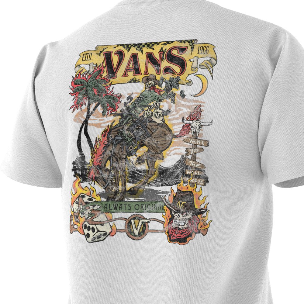 Vans Wayward T-shirt Herr Vita | 58912VGFX