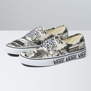 Vans Authentic Classic Dam Svarta Vita | 67859ZCTX