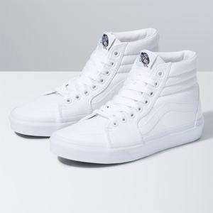 Vans Canvas Sk8-Hi Classic Dam Vita | 41208UQNP