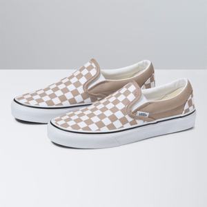 Vans Checkerboard Klassiska Classic Dam Vita | 95372ZGTN