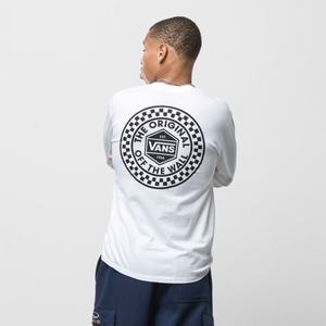 Vans Circle Checker T-shirt Herr Vita | 70916TYVR