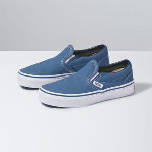 Vans Classic Barn Marinblå Vita | 19523TYPF