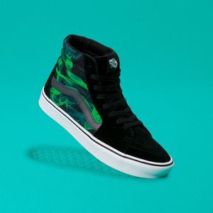 Vans ComfyCush Sk8-Hi Classic Dam Svarta Gröna | 82495ZWOU