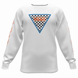 Vans Customs Checkerboard Flame Klassiska T-shirt Dam Olika Färger | 94803FGXA