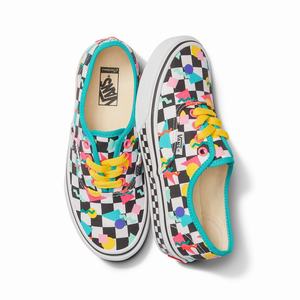 Vans Customs Geometric Checkerboard Authentic Classic Barn Olika Färger | 54730CHNV