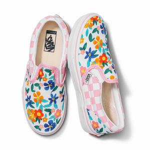 Vans Customs Painted Floral Classic Barn Olika Färger | 21385KNMR