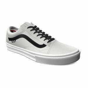 Vans Customs True White Läder Old Skool Classic Dam Olika Färger | 31072TJXD