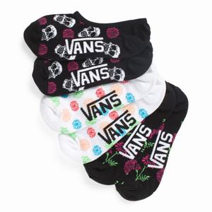 Vans Dia De Muertos Parade Canoodle 3 Pack Strumpor Dam Svarta Olika Färger | 34265PWFK