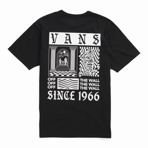 Vans Kevin Peraza Off The Wall T-shirt Herr Svarta | 43290BUMC