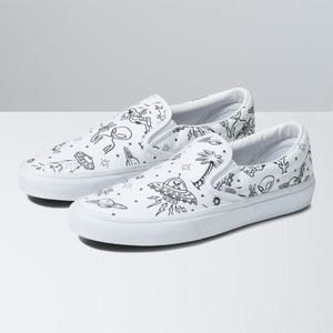 Vans Klassiska Classic Dam Vita Lila | 28706GVQN