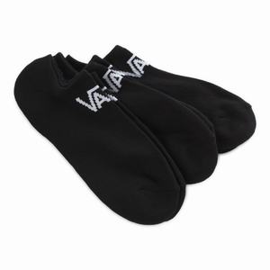 Vans Klassiska Kick 3 Pack Strumpor Herr Svarta | 56831WAVG