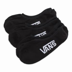 Vans Klassiska Super No Show 3 Pack Strumpor Herr Svarta | 41526AUMG