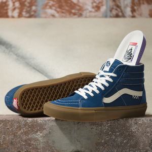 Vans Mocka Gum Sk8-Hi Classic Dam Mörkblå | 78396RNXB