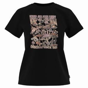 Vans Nature Walks Crew T-shirt Dam Svarta | 28410UIER