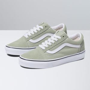 Vans Old Skool Classic Dam Olivgröna Vita | 54308TUWV