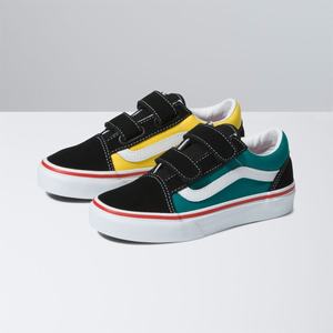 Vans Old Skool V Classic Barn Svarta Olika Färger | 91403XLPS