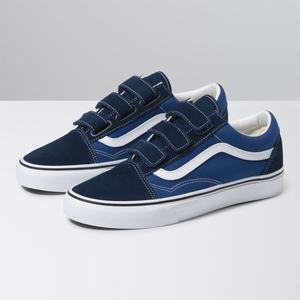 Vans Old Skool V Classic Dam Blå Marinblå | 86352MDAS