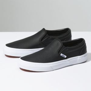 Vans Perf Läder Classic Dam Svarta | 46203UNMT