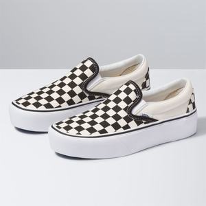 Vans Platform Classic Dam Svarta Vita | 84963VBXS