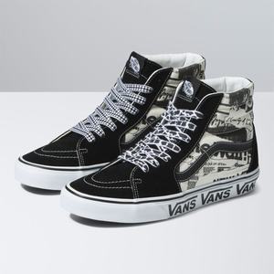 Vans Sk8-Hi Classic Dam Svarta Vita | 24518ZRKJ