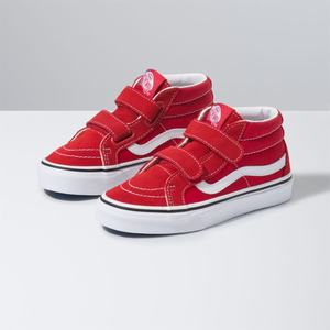 Vans Sk8-Mid Reissue V Classic Barn Röda Vita | 62137KVNB