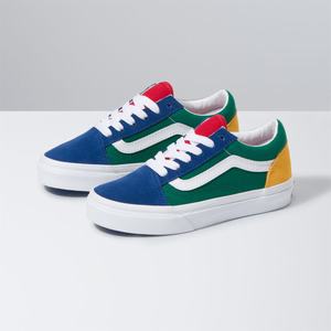 Vans Yacht Club Old Skool Classic Barn Blå Gröna Gula | 97436SEQO